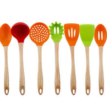 Hot sale translucent safe environment friendly food grade natural silicone home kitchen tool set